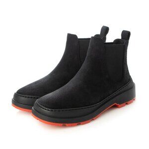 CAMPER Brutus Trek Ankle Chelsea Boots 35 5 Black Nubuck Red Michelin Sole NEW